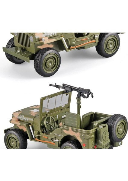 1:32 Willis Offroad Ordu Aracı Alaşım Modeli (Yurt Dışından) modelleri