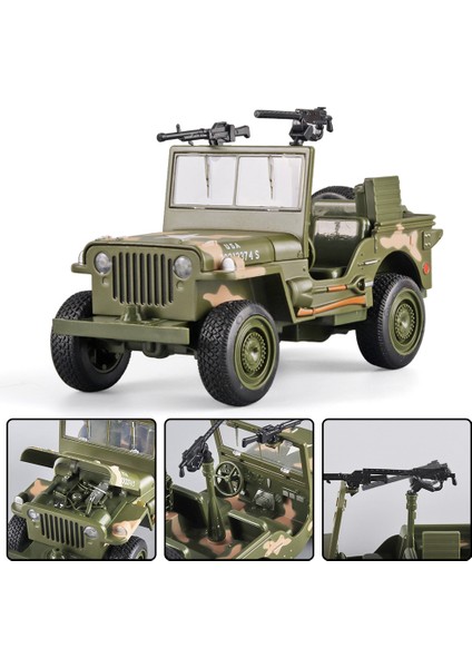 1:32 Willis Offroad Ordu Aracı Alaşım Modeli (Yurt Dışından) indirimleri