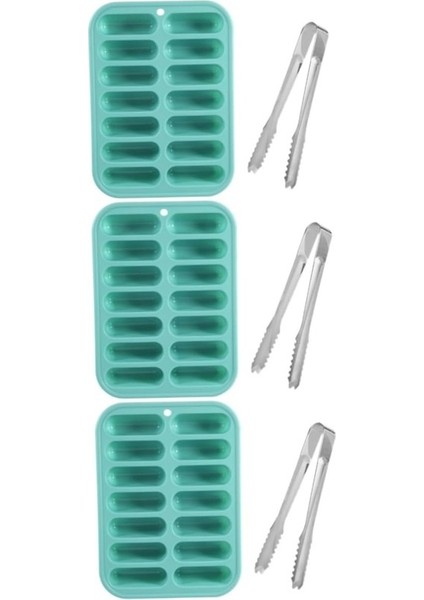 3 Adet 14 Silikon Buz Tepsisi Buz Küpü Maşa Mini Kek Tava Buz Yapıcı Çubuk Tepsisi Kapaklı Kalıplar Şeffaf Cam Pot Silikon Kek Kalıbı Buz Topu Kalıbı Kendinden Yapılmış Malzemeler Yur (Yurt Dışından)