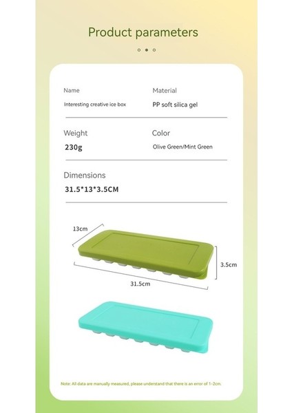 Silikon Buz Küpü Kalıbı, Buz Küpü Tepsisi Kendin Yap Buz Makinesi 31.5 x 13 x 3.5 Cm. (Yurt Dışından) indirimleri