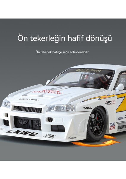 1:24GTR Skyline Modifiye Araba Modeli (Yurt Dışından) fırsatları