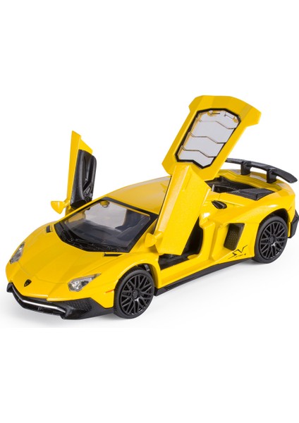 Spor Araba 1/32 Ses ve Işık Alaşımlı Araba Modeli Oyuncak (Yurt Dışından)