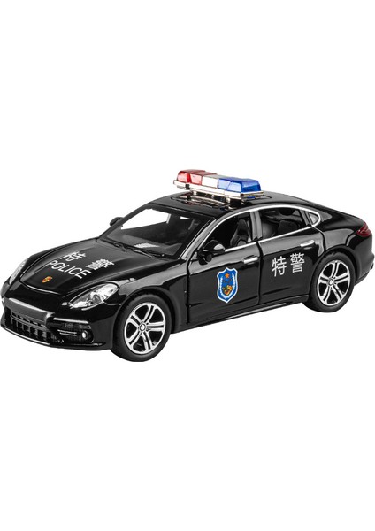 1:32 Polis Arabası Modeli Çocuk Oyuncak Araba Alaşım Işıklar Müzik Bumerang Altı Açık Kapı Polis Arabası Oyuncakları (Yurt Dışından)