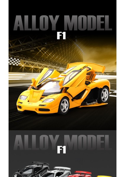 1:32 Mclaren F1 Spor Araba Ses ve Işık Oyuncak Araba Modeli (Yurt Dışından) indirimleri
