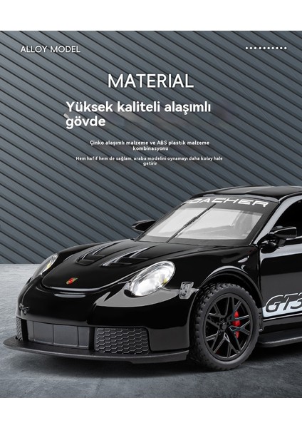 1 Ila 32 Bao Hijie GT3RS Spor Araba Ses ve Işık Oyuncak Araba (Yurt Dışından) modelleri