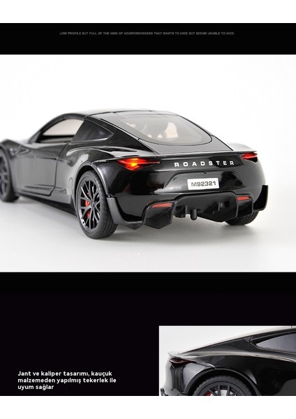 Roadster Alaşım 1/24 Ses ve Işık Çocuk Araba Modeli (Yurt Dışından) indirimleri