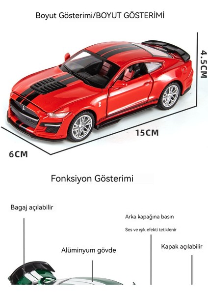 Viper GT500 Alaşım 1/32 Erkek Araba Modeli (Yurt Dışından) fiyatları