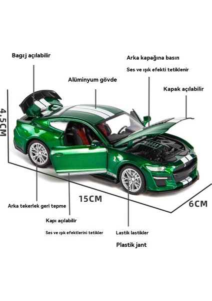 Viper GT500 Alaşım 1/32 Erkek Araba Modeli (Yurt Dışından) indirimleri