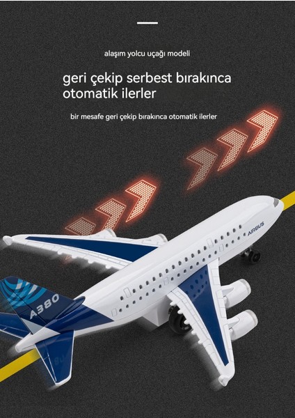 Airbus A380 Çocuk Alaşım Uçak Model Oyuncak Süsleri (Yurt Dışından) fiyatları