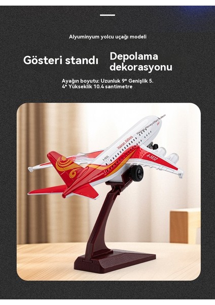 Airbus A380 Çocuk Alaşım Uçak Model Oyuncak Süsleri (Yurt Dışından) modelleri