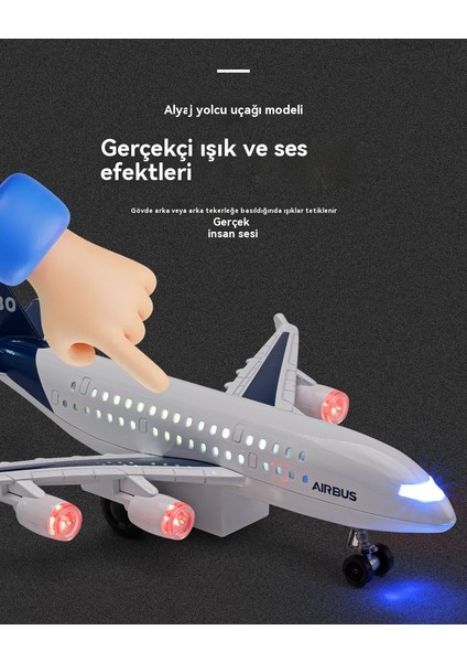 Airbus A380 Çocuk Alaşım Uçak Model Oyuncak Süsleri (Yurt Dışından) fırsatları