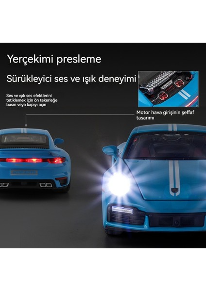 911 Spor Araba 1/32 Alaşım Araba Modeli Oyuncak (Yurt Dışından) fiyatları