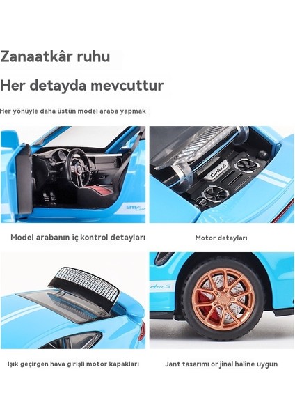 911 Spor Araba 1/32 Alaşım Araba Modeli Oyuncak (Yurt Dışından) modelleri