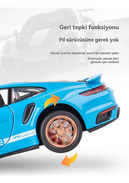 911 Spor Araba 1/32 Alaşım Araba Modeli Oyuncak (Yurt Dışından) indirimleri