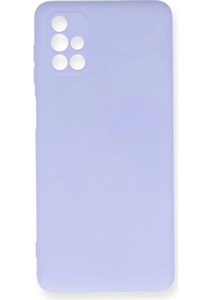 Samsung Galaxy M51 Kılıf Nano Içi Kadife Silikon - Lila
