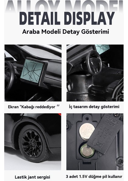 Modely Spor Araba 1/32 Alaşım Araba Modeli Oyuncak (Yurt Dışından) modelleri
