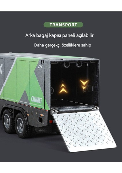 Kanat Açıklığı Konteyner Kamyon 1/32 Ses ve Işık Alaşımlı Araba Modeli Oyuncak (Yurt Dışından) fiyatları
