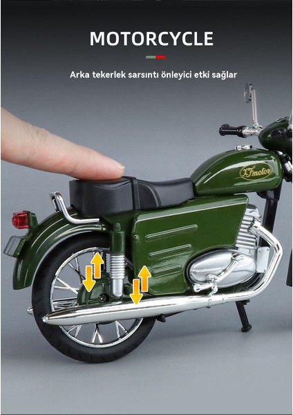 520 Motosiklet 1/10 Alaşım Araba Modeli Oyuncak (Yurt Dışından) indirimleri