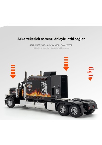 Akıllı Taç Alaşımlı Araba Modeli 1 Ila 24 Peter Bilt Römork Oyuncak Araba (Yurt Dışından) modelleri