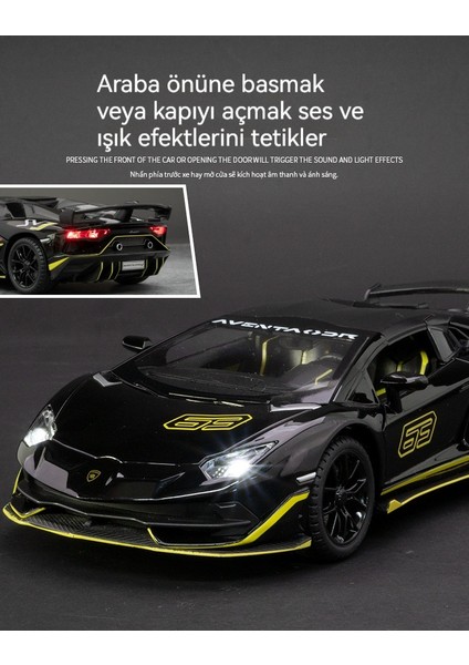1 Ila 24 Rambo SVJ63 Spor Araba Oyuncak Araba Ses Ses Modeli (Yurt Dışından) fiyatları