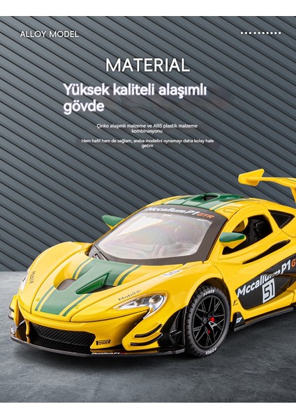 1:22 Mclaren P1 Spor Araba Ses ve Işık Oyuncak Araba Modeli (Yurt Dışından) fiyatları