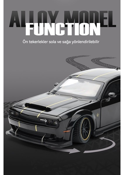1:32 Hellcat Spor Araba Ses ve Işık Oyuncak Ses Efekti Modeli (Yurt Dışından) modelleri