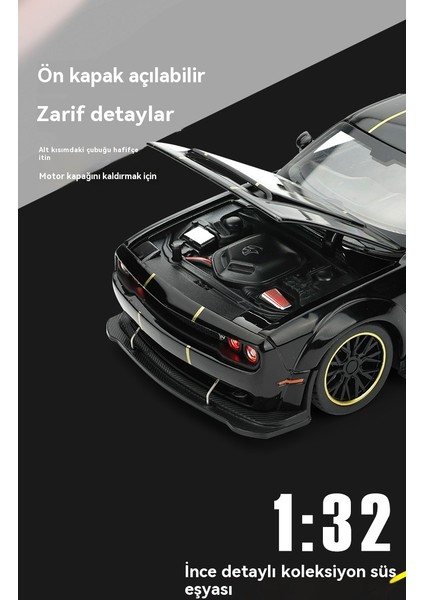 1:32 Hellcat Spor Araba Ses ve Işık Oyuncak Ses Efekti Modeli (Yurt Dışından) indirimleri