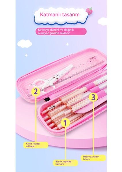 Ilkokul Öğrencisi Karikatür Kırtasiye Kutusu Kalem Çantası Çok Fonksiyonlu (Yurt Dışından) fırsatları