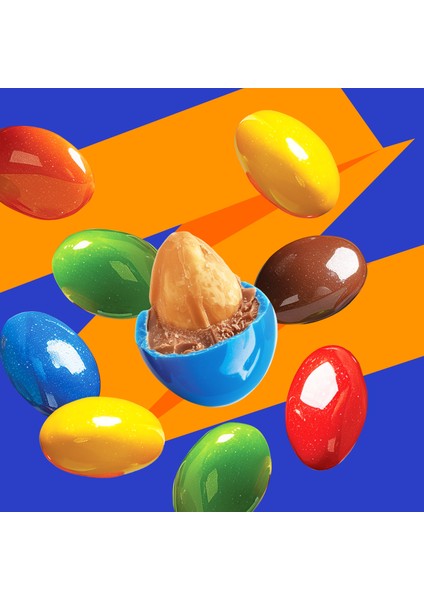 Patislove Renkli Şeker Kaplı Sütlü Çikolatalı Bütün Yer Fıstığı Draje, 90G indirimleri