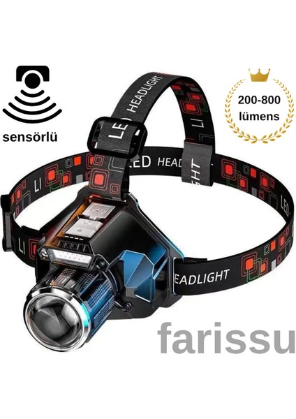 Şarjlı Sensörlü LED Kafa Lambası – TGA-110