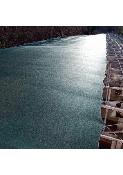 Gölgelik Çit Filesi - 180 gr Gölgelik Tente - Şeritli Halkalı - Yeşil