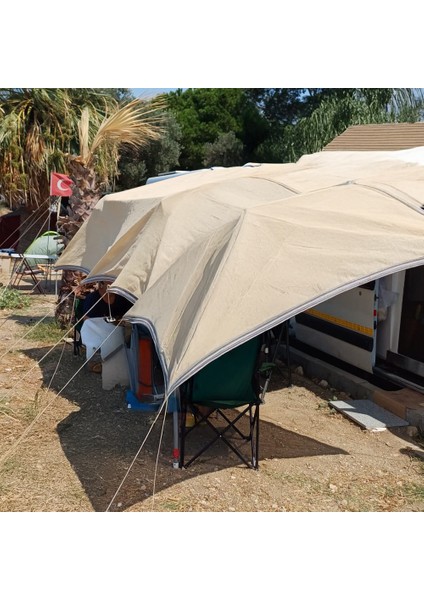 Gölgelik File Kamp Gölgeliği - 95lik - 4 Metre En Krem - Şeritli Halkalı - Veranda Gölgelik Balkon Gölgelik fırsatları