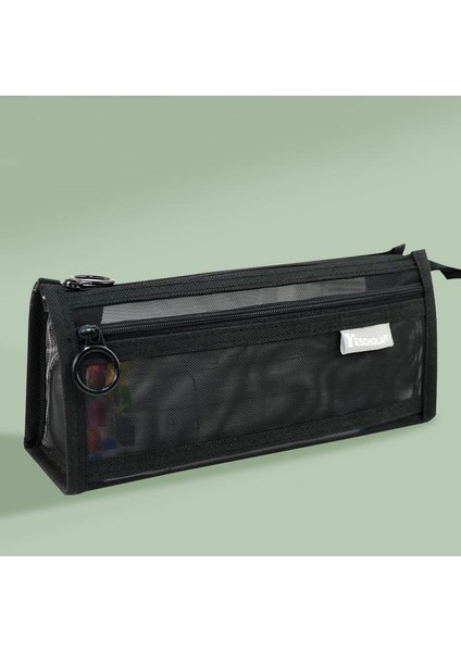 Büyük Kapasiteli Çift Katmanlı Örgü Kalem Kutusu (Yurt Dışından)