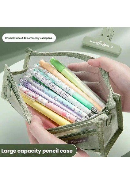 Büyük Kapasiteli Çift Katmanlı Örgü Kalem Kutusu (Yurt Dışından) fırsatları