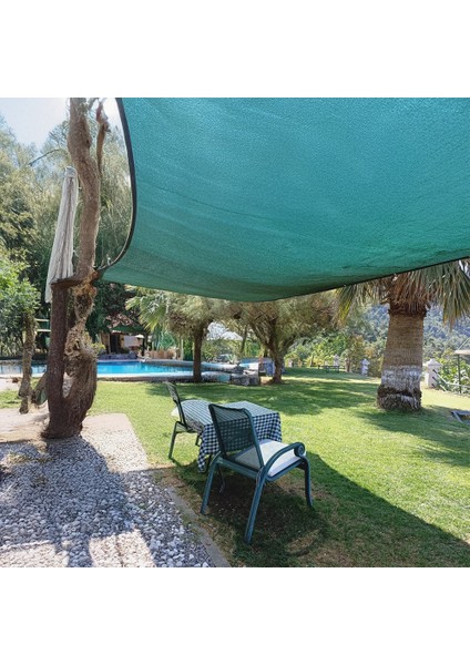 Gölgelik File Bahçe Filesi - 95lik - 6 Metre En Yeşil - Şeritli Halkalı - Gölgelik Tente Plaj Gölgeliği fiyatları