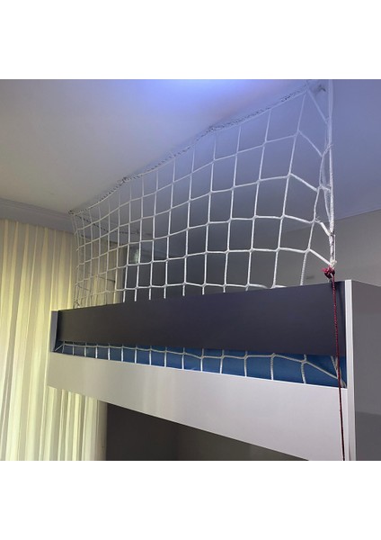 Güvenlik Filesi - İnşaat Filesi - Balkon Filesi - 10 cm Gözenek 6 mm İp - Güvenlik Ağı