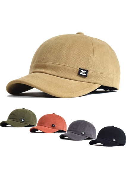 Vintage Kısa Ağız Beyzbol Şapkası Pamuk Erkekler Kadınlar Yumuşak Baba Şapka Ayarlanabilir Kamyon Şoförü Tarzı Düşük Profilli Kapaklar (Yurt Dışından)