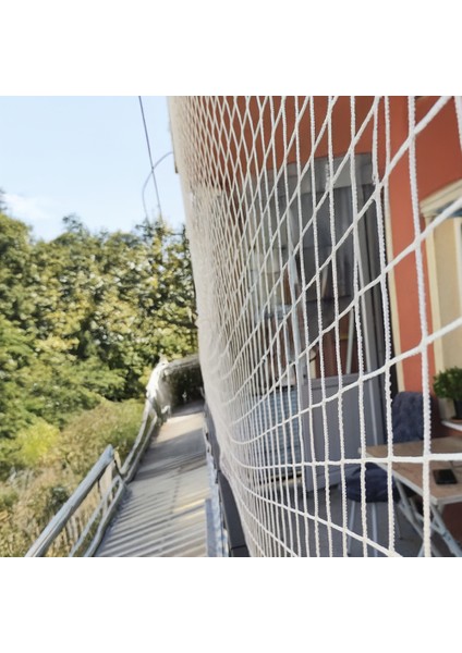 Kedi Filesi - Kedi Ağı - 4 cm Gözenek 2,5 mm Ip - Balkon Filesi - Kedi Koruma Ağı - Numune, Numune