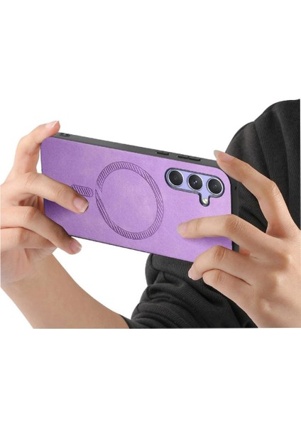 Samsung Galaxy A34 Manyetik Telefon Kılıfı – Magsafe Uyumlu, Ince Mat Deri Arka Kapak (Yurt Dışından) indirimleri