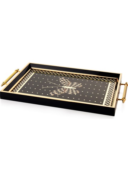 Kunst Tepsi 1 PARÇA-GOLD/SIYAH08 fiyatları