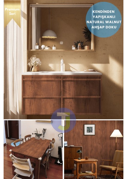 Premium Kendinden Yapışkanlı Ahşap Desen Pvc Kaplama Folyosu 60X100CM fiyatları