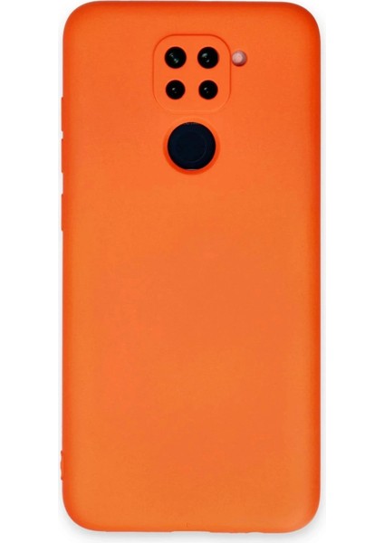 Xiaomi Redmi Note 9 Kılıf Nano Içi Kadife Silikon - Turuncu
