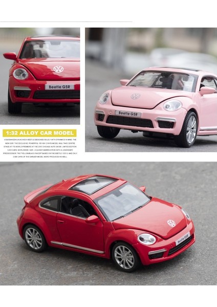 1:32 Volkswagen Beetle Gsr Alaşımlı Otomobil Modeli (Yurt Dışından) modelleri