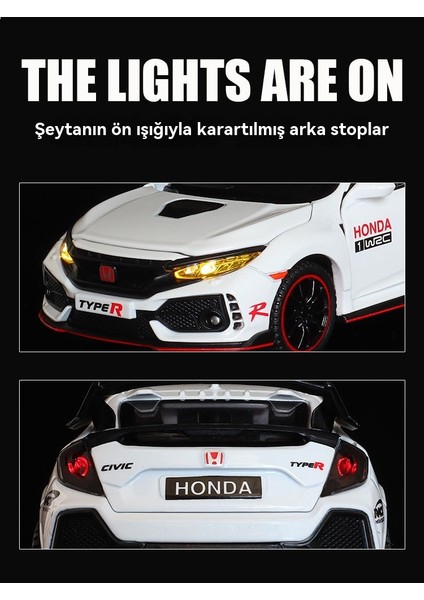 1:32 Honda Civic Alaşımlı Otomobil Modeli (Yurt Dışından) modelleri