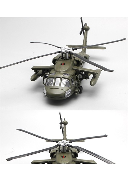 Huayi F64-3 Black Hawk Savaş Helikopteri Alaşımlı Avcı Modeli (Yurt Dışından) modelleri