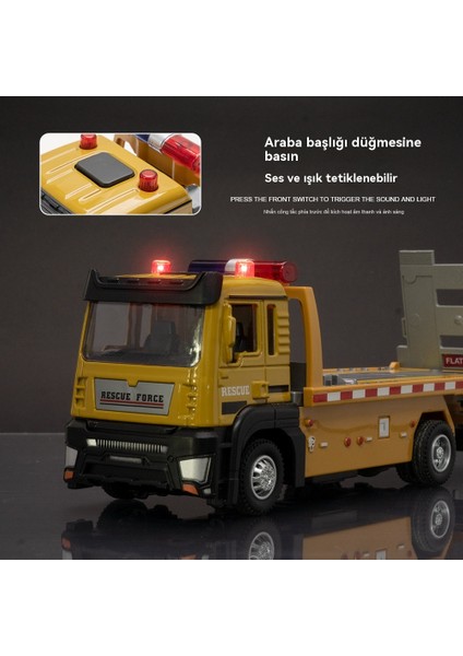 1 Ila 32 Mühendislik Düz Kamyon Römork Alaşımlı Araba Modeli (Yurt Dışından) modelleri