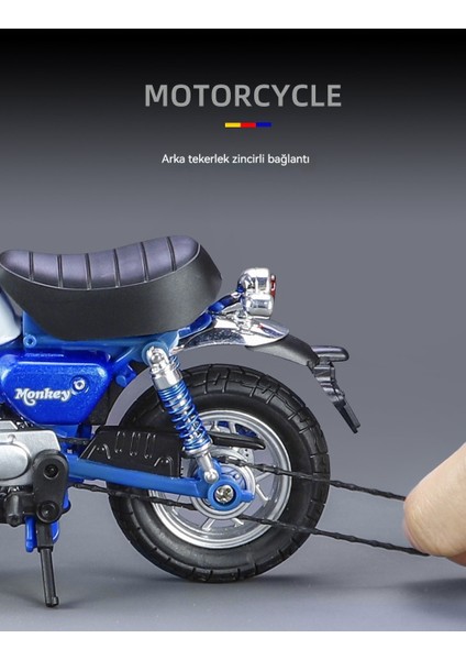 1:12 Küçük Maymun Alaşımlı Motosiklet Modeli (Yurt Dışından) fiyatları