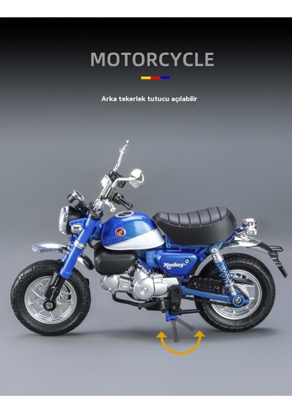 1:12 Küçük Maymun Alaşımlı Motosiklet Modeli (Yurt Dışından) modelleri