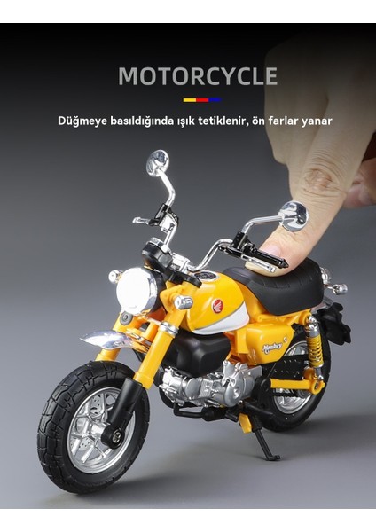1:12 Küçük Maymun Alaşımlı Motosiklet Modeli (Yurt Dışından) fırsatları