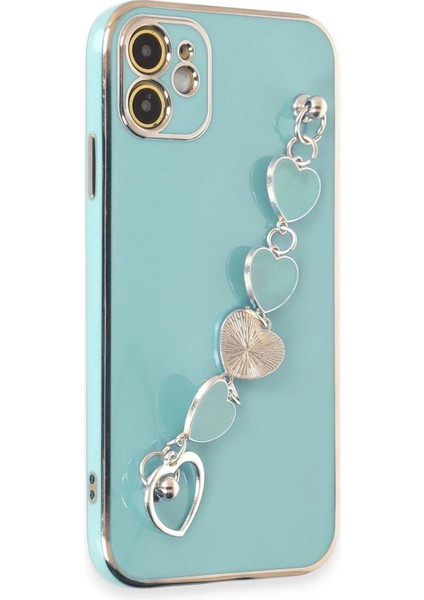 iPhone 12 Kılıf Esila Silikon - Su Yeşili